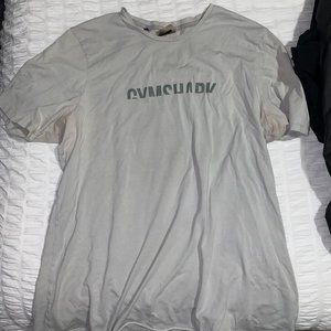 Grey mens gymshark tee